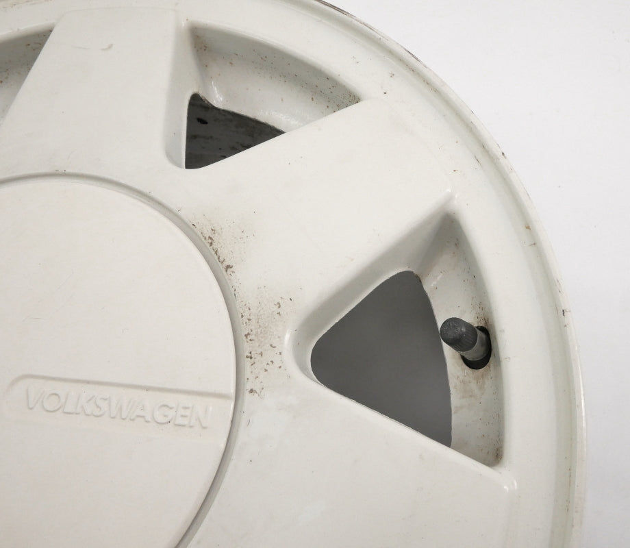 14" Alloy Wheel Rim 85-93 VW Cabriolet MK1 4x100 White - Genuine - 191 601 025 P
