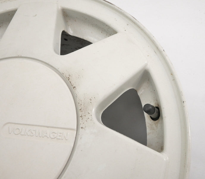 14" Alloy Wheel Rim 85-93 VW Cabriolet MK1 4x100 White - Genuine - 191 601 025 P