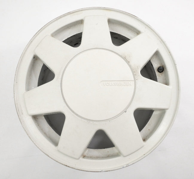 14" Alloy Wheel Rim 85-93 VW Cabriolet MK1 4x100 White - Genuine - 191 601 025 P