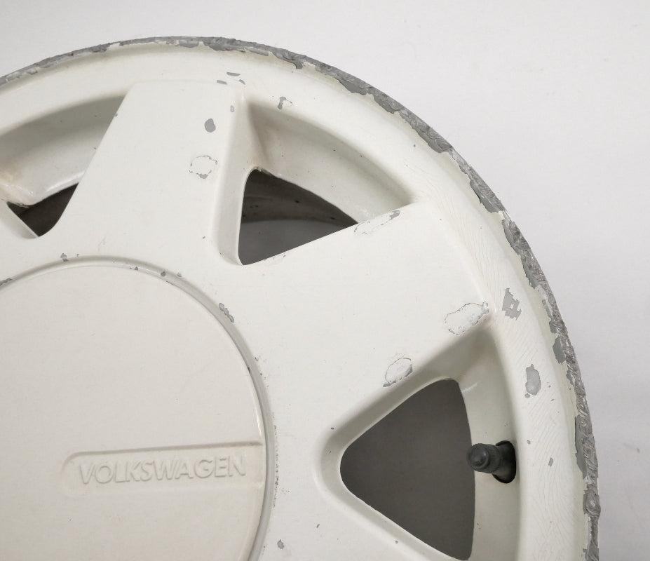 14" Alloy Wheel Rim 85-93 VW Cabriolet MK1 4x100 White ~ Genuine ~ 191 601 025 P