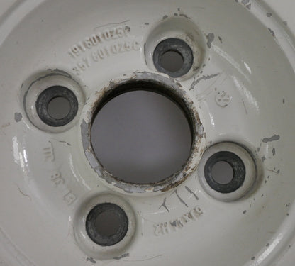 14" Alloy Wheel Rim 85-93 VW Cabriolet MK1 4x100 White ~ Genuine ~ 191 601 025 P
