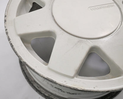 14" Alloy Wheel Rim 85-93 VW Cabriolet MK1 4x100 White . Genuine . 191 601 025 P