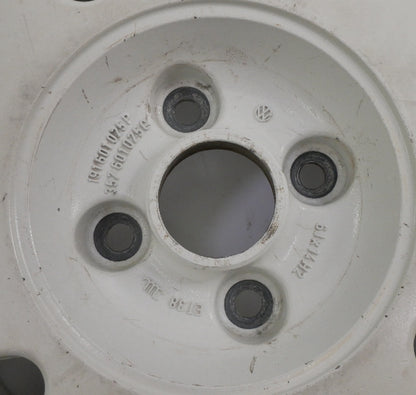 14" Alloy Wheel Rim 85-93 VW Cabriolet MK1 4x100 White . Genuine . 191 601 025 P