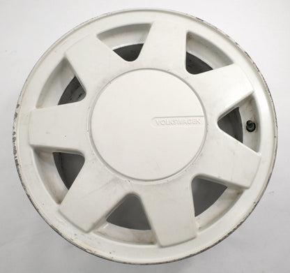 14" Alloy Wheel Rim 85-93 VW Cabriolet MK1 4x100 White . Genuine . 191 601 025 P