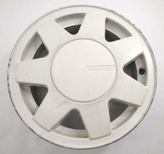 14" Alloy Wheel Rim 85-93 VW Cabriolet MK1 4x100 White . Genuine . 191 601 025 P