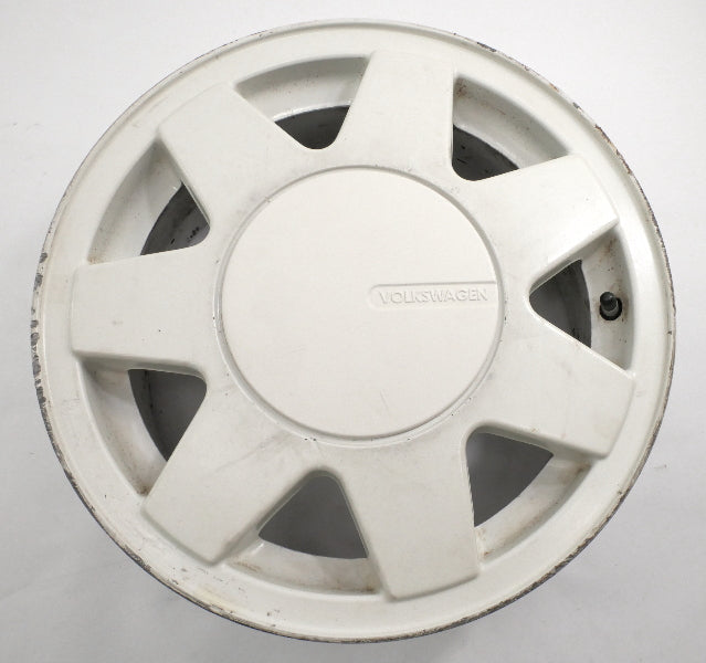 14" Alloy Wheel Rim 85-93 VW Cabriolet MK1 4x100 White . Genuine . 191 601 025 P