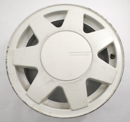14" Alloy Wheel Rim 85-93 VW Cabriolet MK1 4x100 White . Genuine . 191 601 025 P