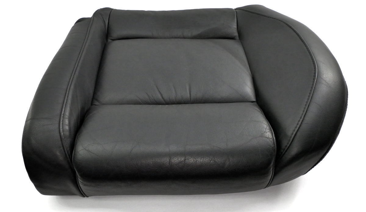 LH Rear Sport Seat Cushion & Cover 02-05 VW Jetta GLI GTI MK4 - Black Leather -