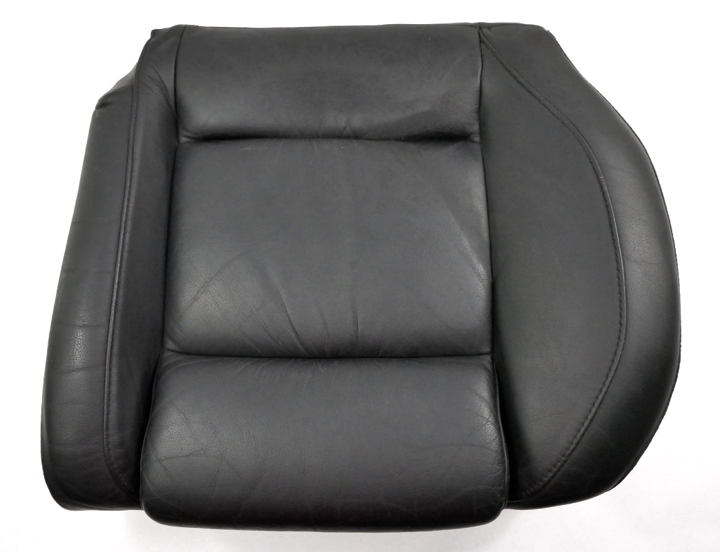 LH Rear Sport Seat Cushion & Cover 02-05 VW Jetta GLI GTI MK4 - Black Leather -