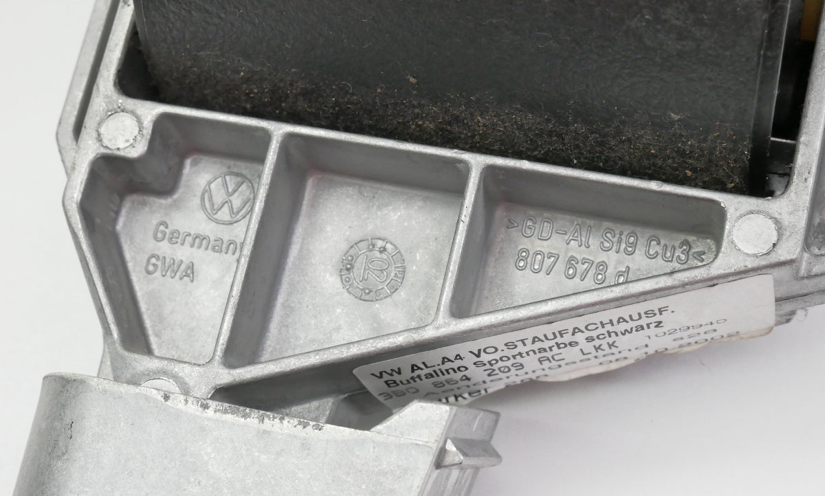 Center Console Armrest VW Jetta Golf GTI Mk4 Black Leather Arm Rest - Genuine -