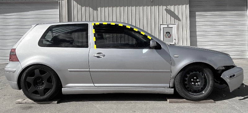 RH Front Door Window Molding Seal Trim 99-05 VW Golf GTi R32 2dr MK4 - Genuine