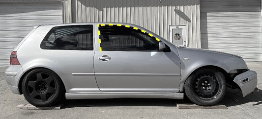 RH Front Door Window Molding Seal Trim 99-05 VW Golf GTI R32 2dr MK4 - Genuine