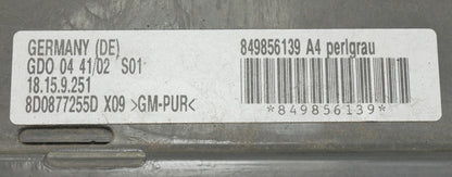 Sun Roof Shade Slider Panel 99-05 VW Jetta Golf GTI MK4 Genuine  8D0 877 255 D