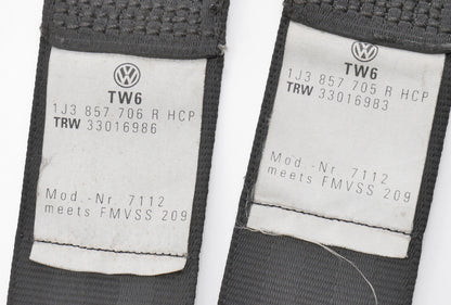 Front Seat Belts Seatbelt Set 02-05 VW Golf GTI MK4 2 Door - 1J3 857 705 / 706 R