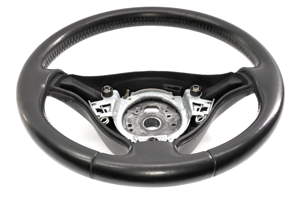 3 Spoke Sport Steering Wheel 99-05 VW Jetta GTI MK4 - Black Leather - Genuine