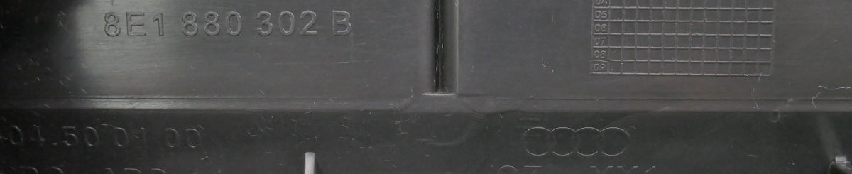 Glovebox Glove Box Compartment 02-08 Audi A4 S4 B6 B7 Gray Genuine - 8E1 857 035