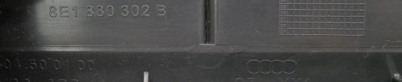Glovebox Glove Box Compartment 02-08 Audi A4 S4 B6 B7 Gray Genuine - 8E1 857 035