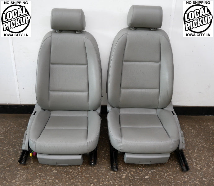 Front Bucket Seat Set 02-08 Audi A4 B6 B7 Sedan / Wagon - Heated - Genuine