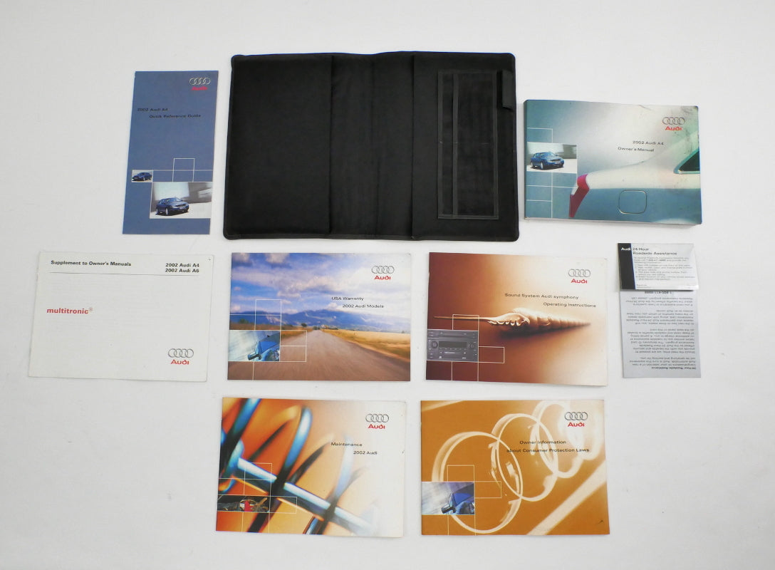 Owners Manual Books Booklet 02 2002 Audi A4 B6 - Genuine -