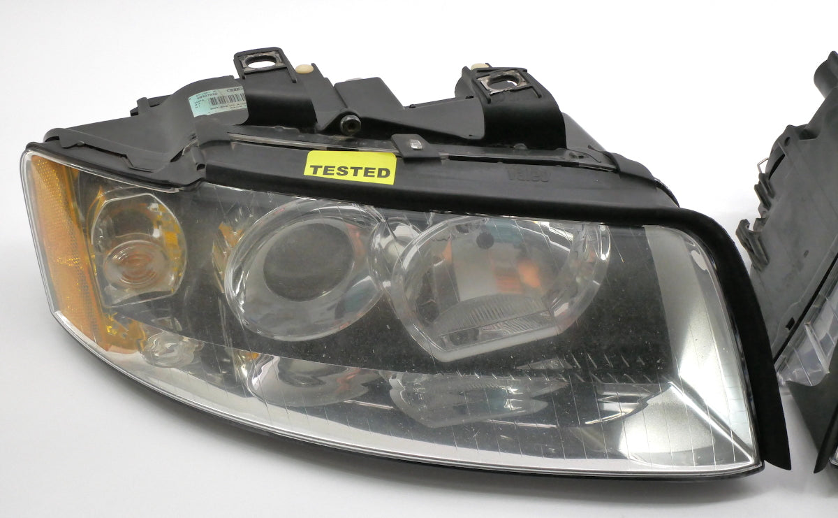Xenon Headlight Head Light Lamp Set 02-05 Audi A4 B6 - Genuine - 8E0 941 003 B