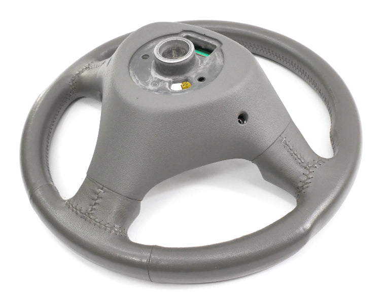 Sports Steering Wheel 3 Spoke 02-05 Audi A4 S4 B6 Gray Leather - 8E0 419 091 AH