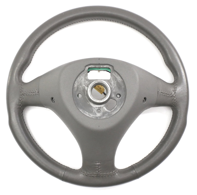 Sports Steering Wheel 3 Spoke 02-05 Audi A4 S4 B6 Gray Leather - 8E0 419 091 AH
