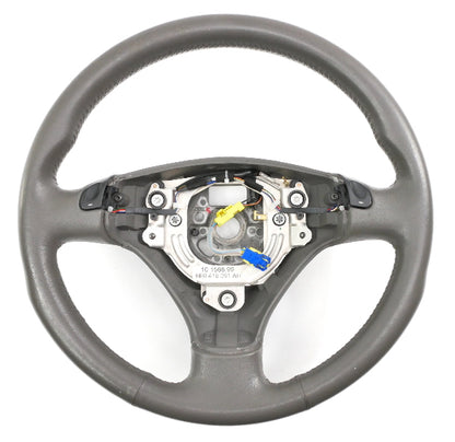 Sports Steering Wheel 3 Spoke 02-05 Audi A4 S4 B6 Gray Leather - 8E0 419 091 AH