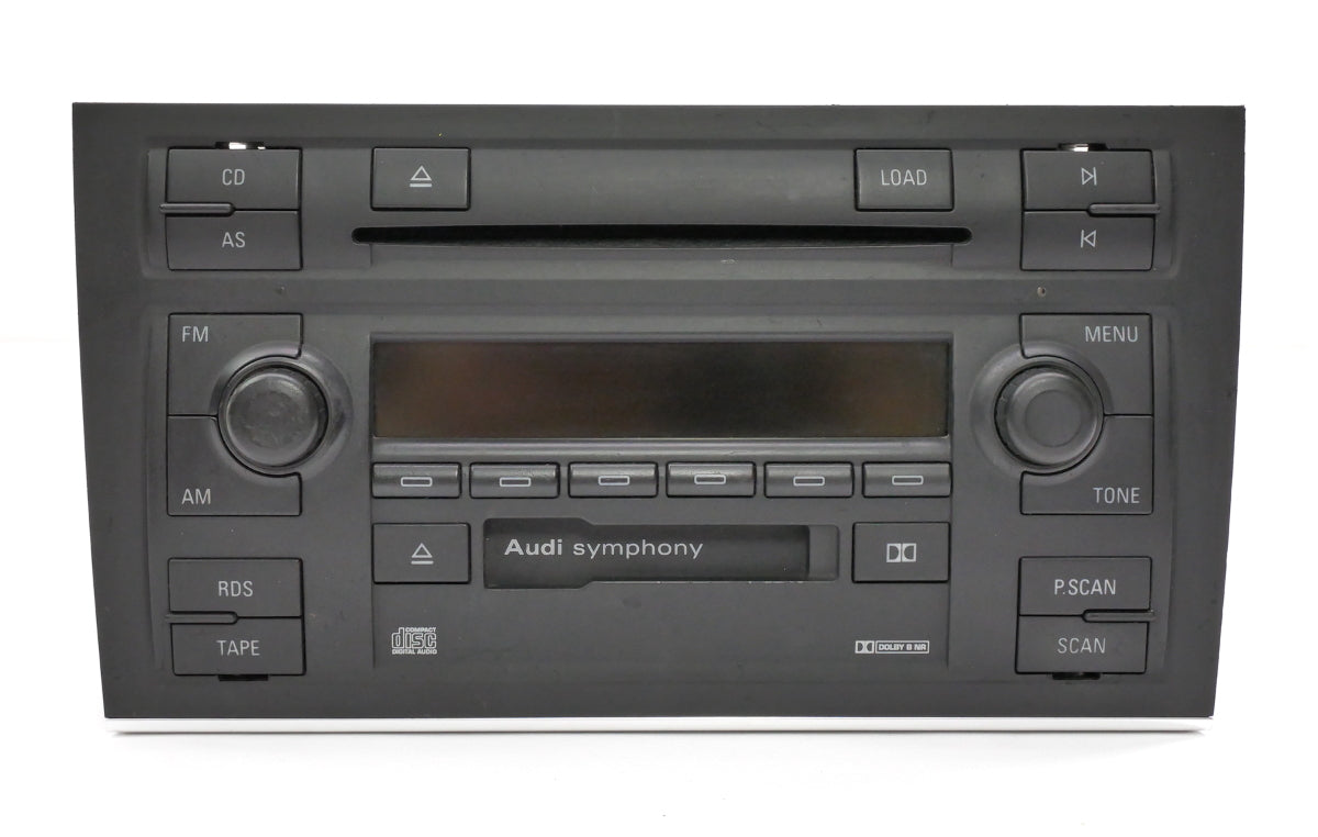 Symphony II Radio Head Unit Tape CD Player 02-04 Audi A4 S4 B6 - 8E0 035 195 AX