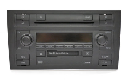 Symphony II Radio Head Unit Tape CD Player 02-04 Audi A4 S4 B6 - 8E0 035 195 AX