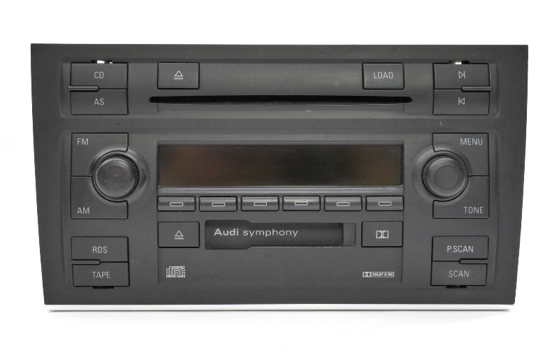 Symphony II Radio Head Unit Tape CD Player 02-04 Audi A4 S4 B6 - 8E0 035 195 AX