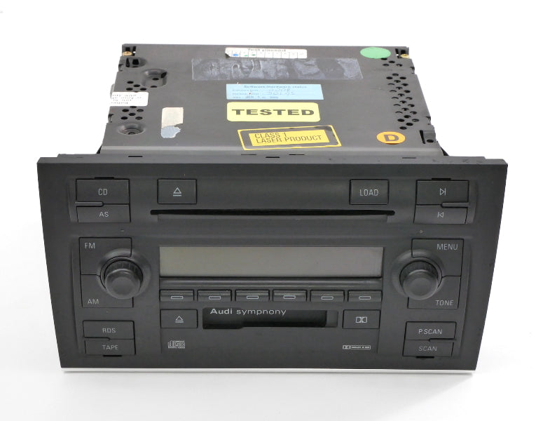Symphony II Radio Head Unit Tape CD Player 02-04 Audi A4 S4 B6 - 8E0 035 195 AX