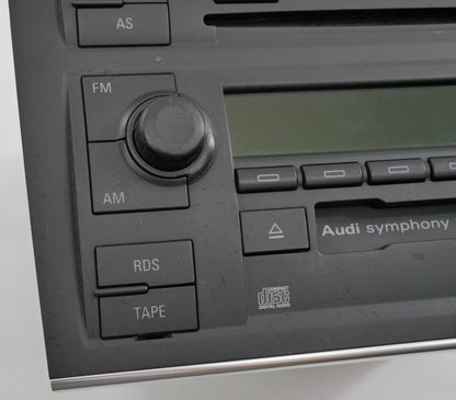 Symphony II Radio Head Unit Tape CD Player 02-04 Audi A4 S4 B6 - 8E0 035 195 AX