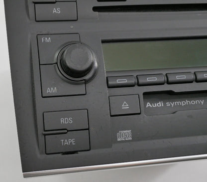 Symphony II Radio Head Unit Tape CD Player 02-04 Audi A4 S4 B6 - 8E0 035 195 AX