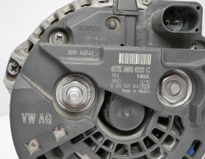 140 Amp Alternator Bosch 05-14 VW Jetta Golf Rabbit MK5 Beetle 2.5 07K 903 023 C