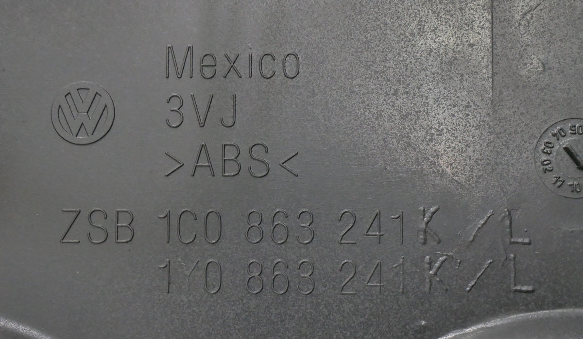 Center Console 06-10 VW Beetle Convertible Black - Genuine - 1Y0 863 241 K