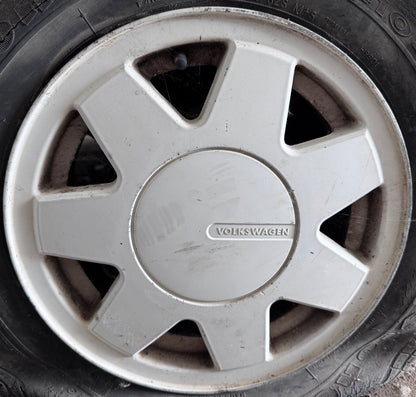 14" Alloy Wheel Rim 85-93 VW Cabriolet MK1 4x100 White . Genuine 191 601 025 P