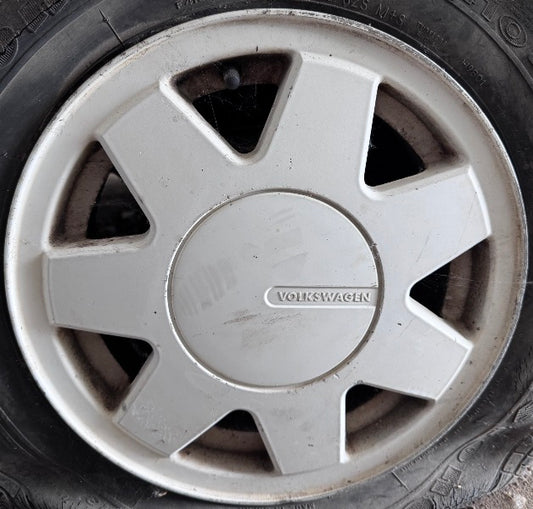 14" Alloy Wheel Rim 85-93 VW Cabriolet MK1 4x100 White . Genuine 191 601 025 P