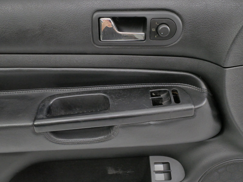 LH Driver Front Leather Door Panel 99-05 VW Golf GTI Mk4 2DR Black - Genuine