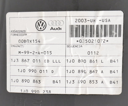 LH Driver Front Leather Door Panel 99-05 VW Golf GTI Mk4 2DR Black - Genuine