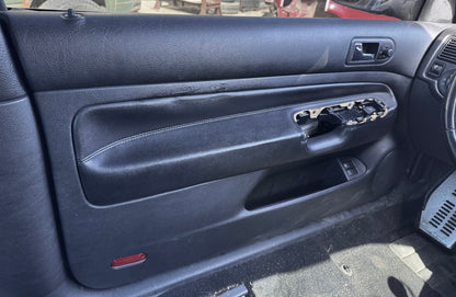 RH Front Leather Door Panel 99-05 VW Golf GTI Mk4 2DR Black - Genuine