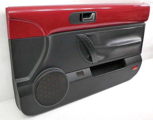 RH Front Door Panel 03-10 VW Beetle Convertible Salsa Red / Black ~ Genuine