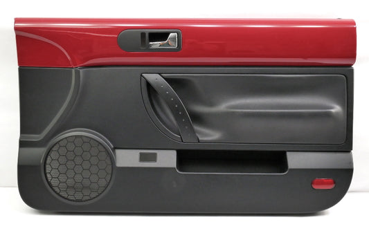 RH Front Door Panel 03-10 VW Beetle Convertible Salsa Red / Black ~ Genuine