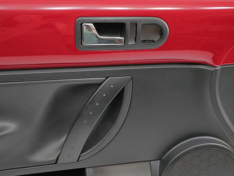 LH Front Door Panel 03-10 VW Beetle Convertible Salsa Red / Black ~ Genuine