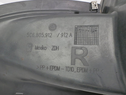 Front Fender Liner Splash Guard Set 11-18 VW Jetta MK6 Sedan ~ 5C6 805 911 / 912