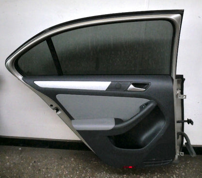 LH Front & Rear Door Assemblies 11-18 VW Jetta Sedan MK6 LP7W Moon Rock Gray
