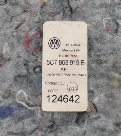 Floor Carpet Insulation Sound Deadening Padding 11-18 VW Jetta MK6 - 5C7 863 919