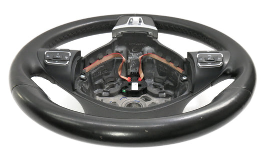 Leather Steering Wheel 10-14 VW Golf Jetta Sportwagen MK6 - 5C0 419 091 AK -