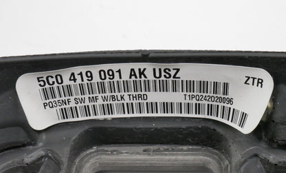 Leather Steering Wheel 10-14 VW Golf Jetta Sportwagen MK6 - 5C0 419 091 AK -