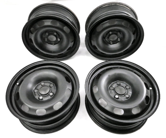 15" x 6" Steel Wheel Rim Set 5x100 99-05 VW Jetta Golf GTI MK4 ~ 1J0 601 027 H
