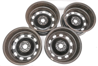 15" x 6" Steel Wheel Rim Set 5x100 99-05 VW Jetta Golf GTI MK4 ~ 1J0 601 027 H